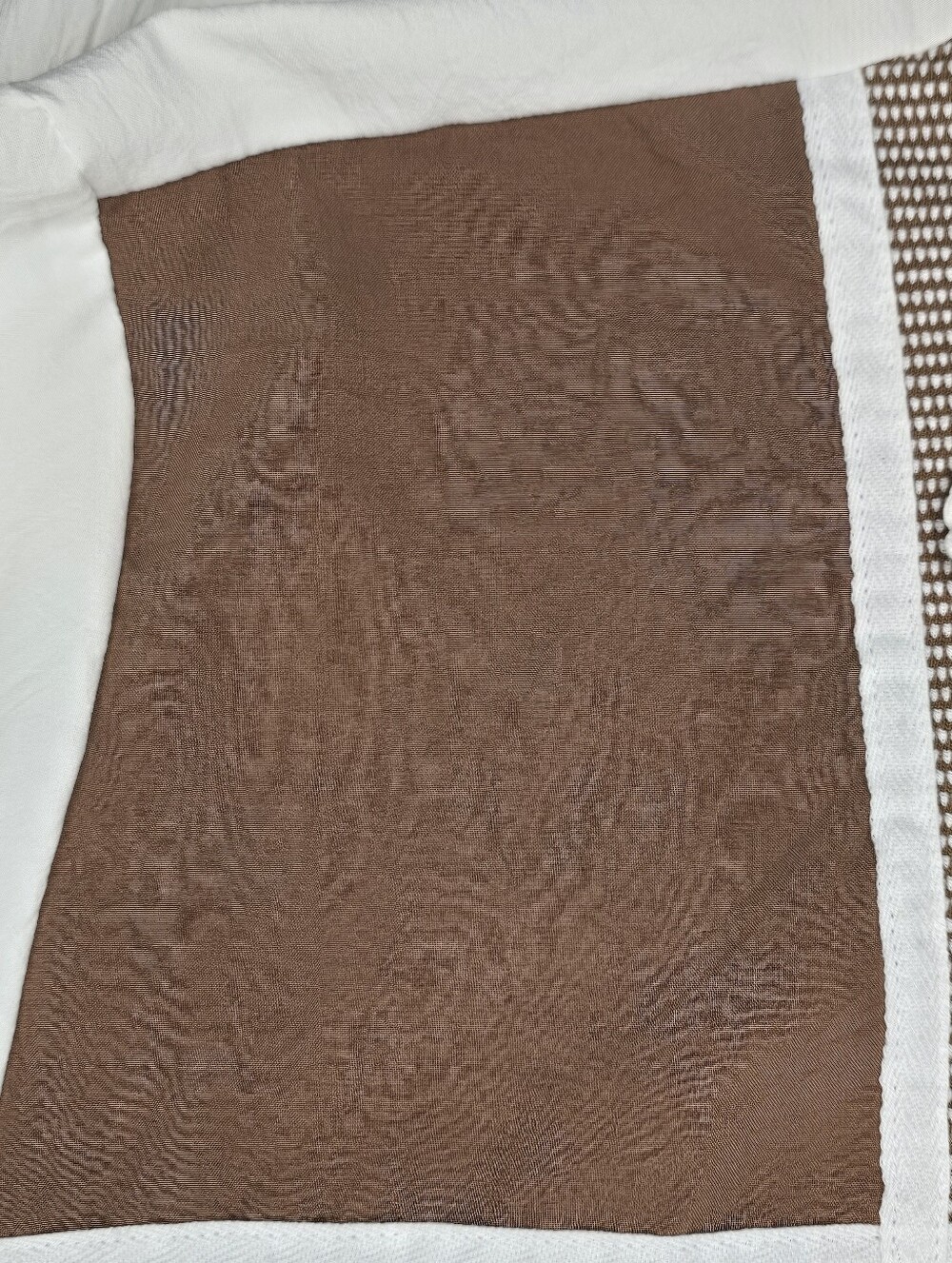 Vintage Teddi Colorblock Track Jacket Windbreaker Brown White - Picture 6 of 8